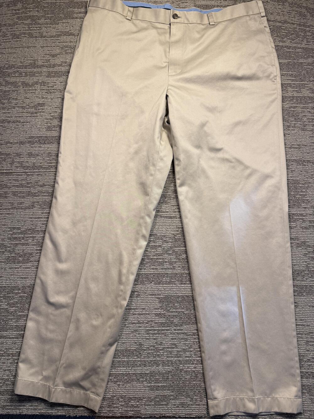 Brooks Brothers Pants Mens 40x32 Beige Advantage Chino Clark Fit Straight Casual